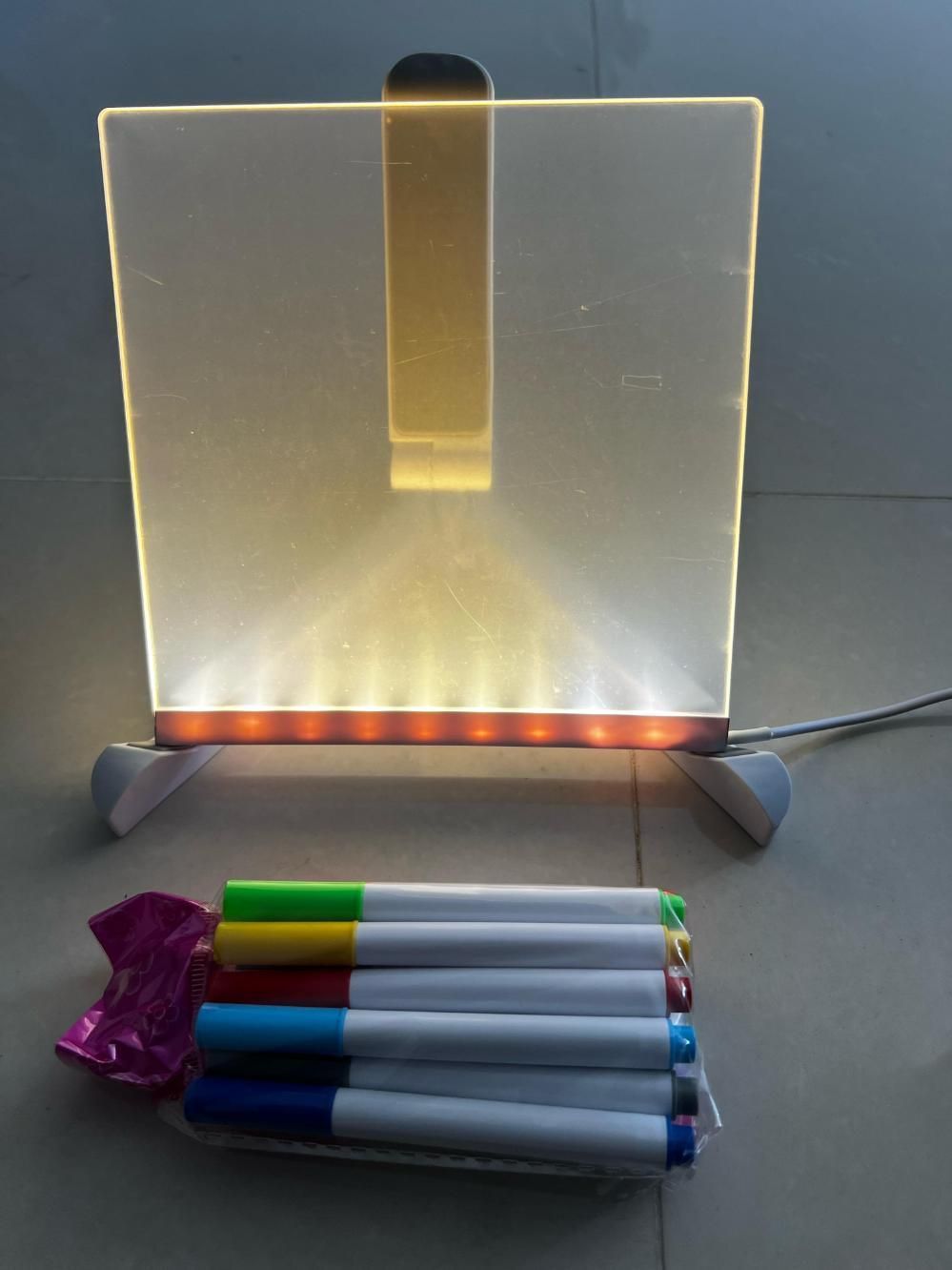 ✨3D LED Writing Pad 💡 | Acrylic Glow Board 🧼🖊️
