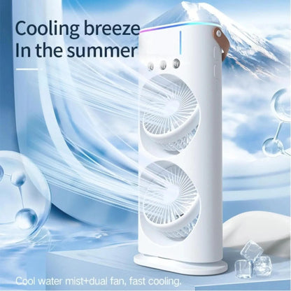 💨❄️ Double-Ended Spray Fan – Cool Breeze + Fine Mist in One! 🌬️💦✨