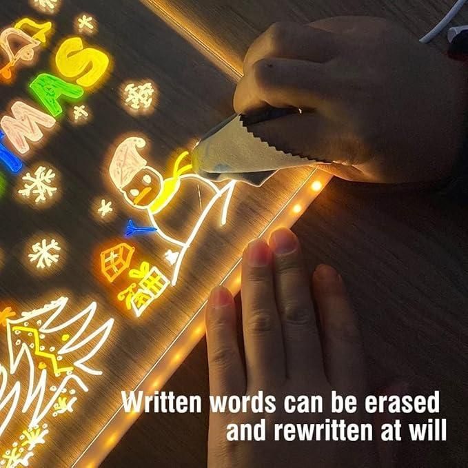 ✨3D LED Writing Pad 💡 | Acrylic Glow Board 🧼🖊️