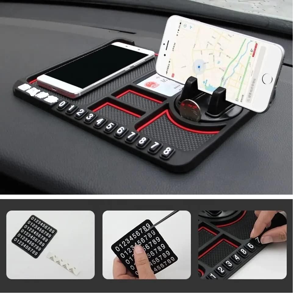 🚗📱 HSR Car Phone & GPS Holder – Anti-Slip Silicone Pad, Multi-Function Design!🛡️✨Holders for Car Dashboard