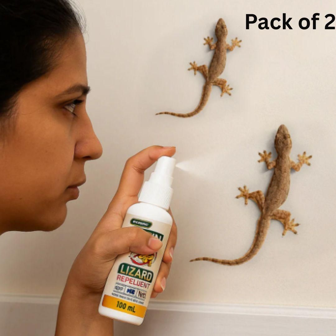 🦎❌ Lizard Repellent Spray – 100ml (Pack of 2) 🛡️🌿 Keep Lizards Away, Stay Pest-Free ✨🏠