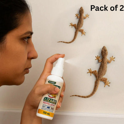 🦎❌ Lizard Repellent Spray – 100ml (Pack of 2) 🛡️🌿 Keep Lizards Away, Stay Pest-Free ✨🏠