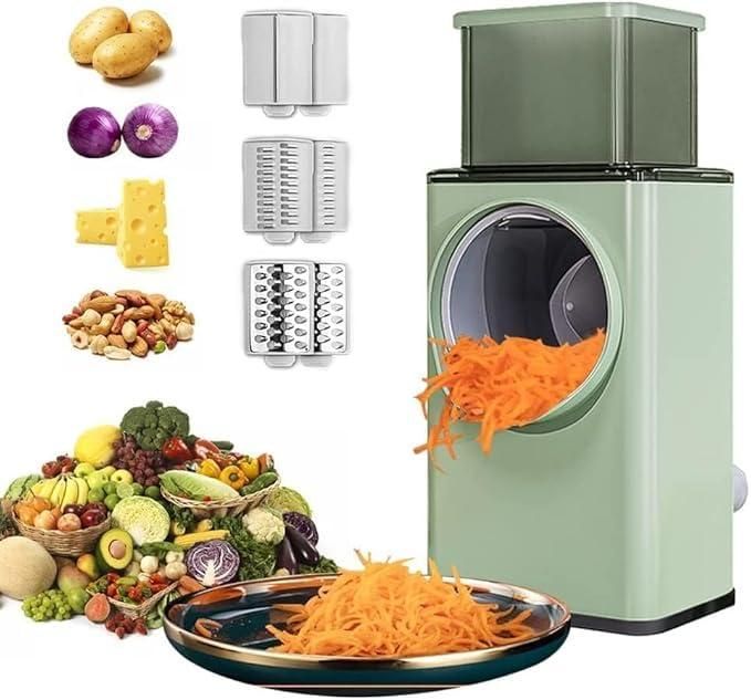 🥕🌀 Manual Vegetable Grater – Quick, Easy & Mess-Free Kitchen Magic! 🍅✨