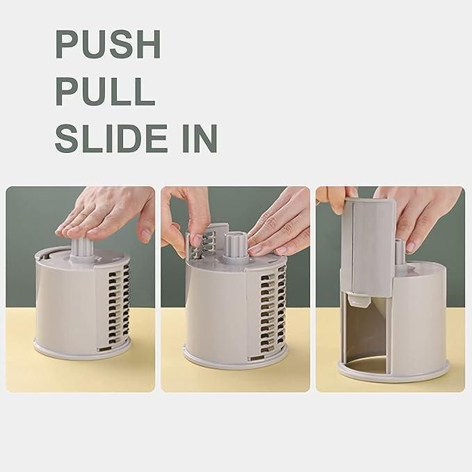 🥕🌀 Manual Vegetable Grater – Quick, Easy & Mess-Free Kitchen Magic! 🍅✨