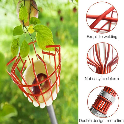 🍎✨ EasyReach Fruit Picker with Basket – Pick Fresh Without Climbing 🌿🧺